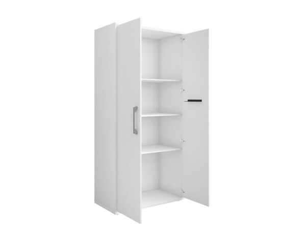 Manhattan Comfort Eiffel Storage Cabinet in White (Set of 2)