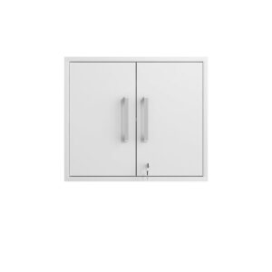 Manhattan Comfort Eiffel Floating Garage Cabinet in White (Set of 2)