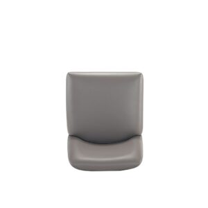 Manhattan Comfort Serena Modern Leatherette Upholstered Counter Stool in Grey - Set of 2