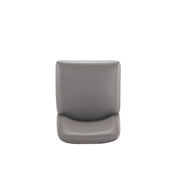 Manhattan Comfort Serena Modern Leatherette Upholstered Counter Stool in Grey - Set of 2