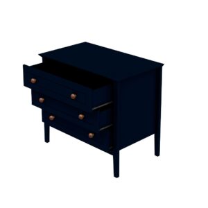 Manhattan Comfort Crown 31.29" Dresser in Tatiana Midnight Blue