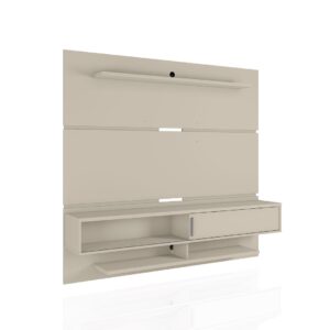 Manhattan Comfort Astor 70.86 Modern Floating Entertainment Center 2.0 with Media and D?cor Shelves in Off White