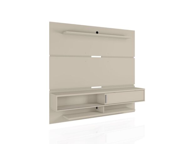 Manhattan Comfort Astor 70.86 Modern Floating Entertainment Center 2.0 with Media and D?cor Shelves in Off White