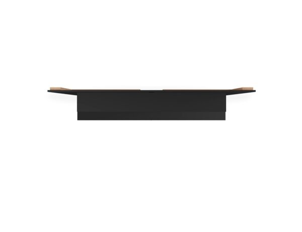 Manhattan Comfort Astor 70.86 Modern Floating Entertainment Center 2.0 with Media and D?cor Shelves in Black