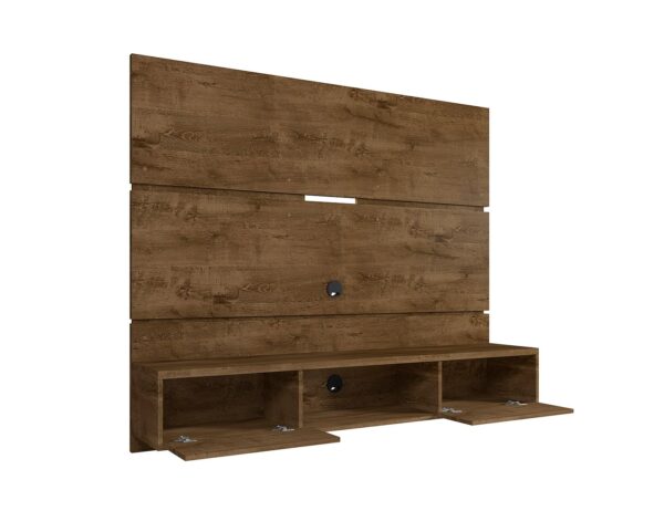 Manhattan Comfort Vernon 62.99 Floating Wall Entertainment Center in Rustic Brown