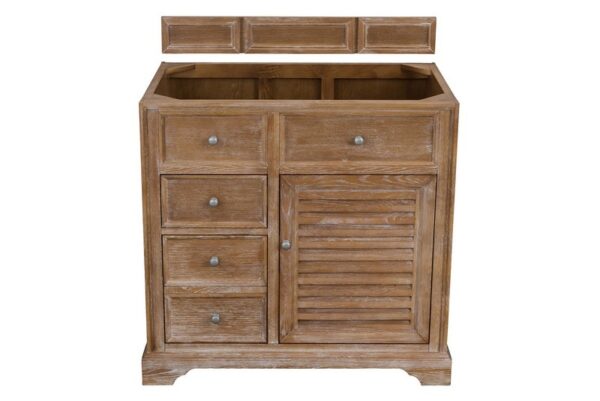 James Martin 238-104-5511 Savannah 36 Inch Single Vanity Cabinet in Driftwood