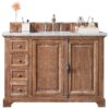 James Martin 238-105-5211-3CAR Providence 48 Inch Driftwood Single Vanity with 3 cm Carrara Marble Top