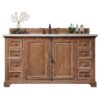 James Martin 238-105-5311-3AF Providence 60 Inch Driftwood Single Vanity with 3 cm Arctic Fall Solid Surface Top