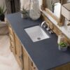 James Martin 238-105-5311-3CSP Providence 60 Inch Single Vanity Cabinet in Driftwood with 3 cm Charcoal Soapstone Quartz Top with Sink