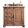 James Martin 238-105-5511-3ENC Providence 36 Inch Single Vanity Cabinet with Ethereal Noctis Quartz Top - Driftwood