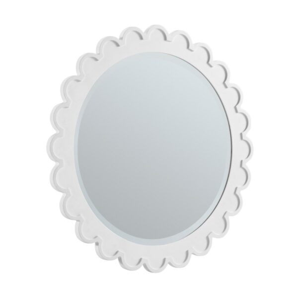 James Martin 244-MR32-BW Adelese 32 Inch Wall Mounted Circular Bathroom Mirror