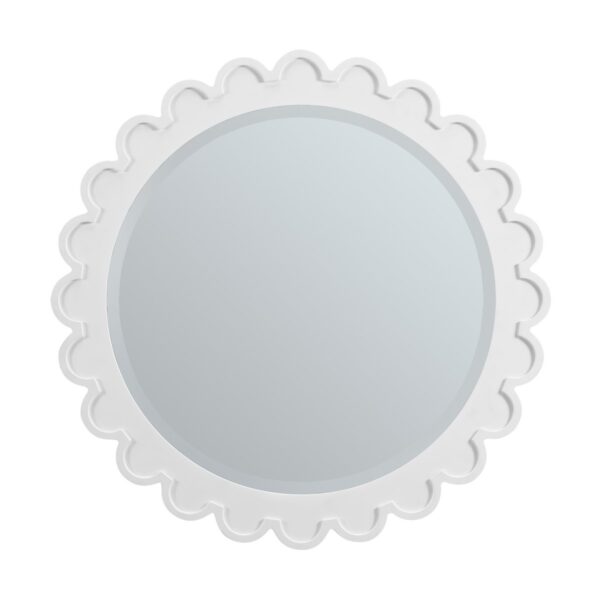 James Martin 244-MR32-BW Adelese 32 Inch Wall Mounted Circular Bathroom Mirror