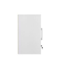 Manhattan Comfort Eiffel Floating Garage Storage Cabinet with Lock and Key in White Gloss