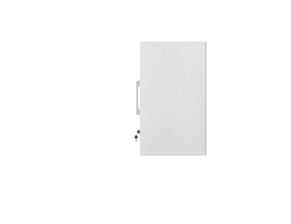 Manhattan Comfort Eiffel Floating Garage Storage Cabinet with Lock and Key in White Gloss