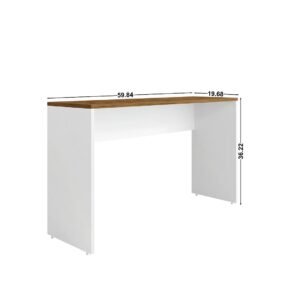 Manhattan Comfort Eiffel Garage Desk in White Gloss