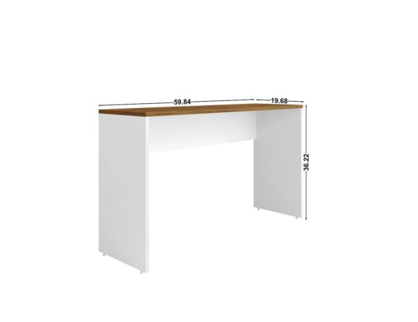 Manhattan Comfort Eiffel Garage Desk in White Gloss