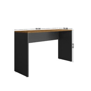 Manhattan Comfort Eiffel Garage Desk in Black Matte