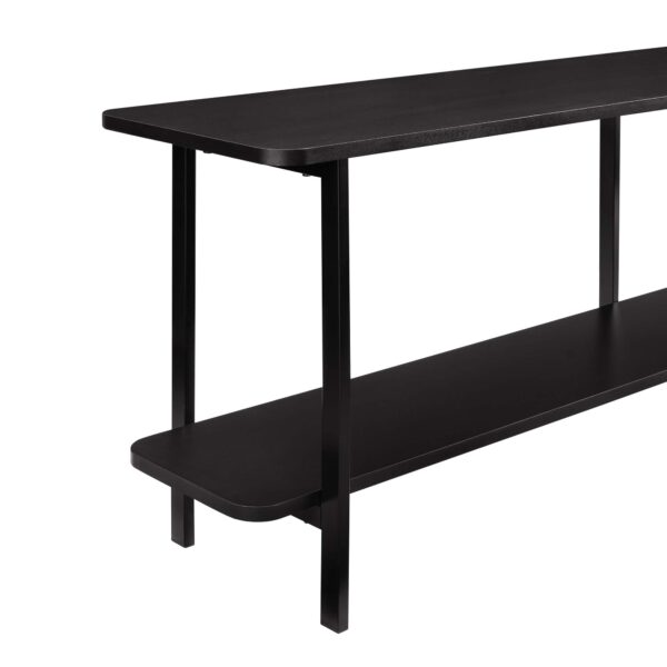 Manhattan Comfort Celine Modern Side Table Console in Black