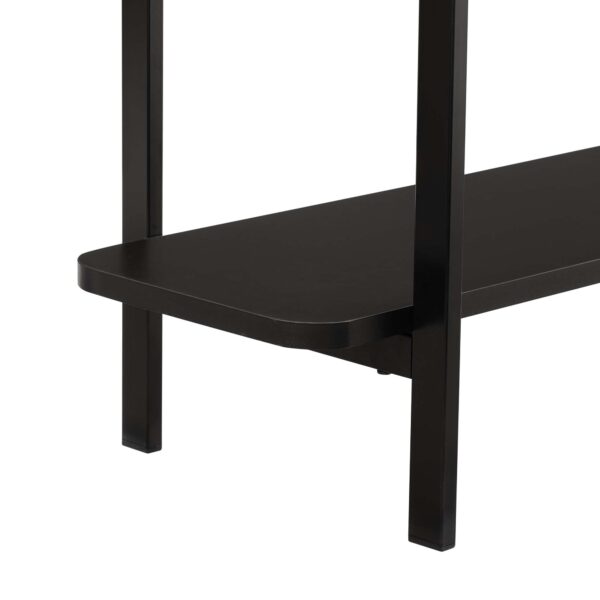 Manhattan Comfort Celine Modern Side Table Console in Black