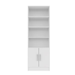 Manhattan Comfort Practical Catarina Cabinet with 5-Shelves in White