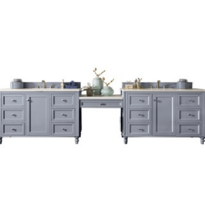 James Martin 301-DU26-SL Copper Cove Encore 26 Inch Optional Drawer Unit in Silver Gray