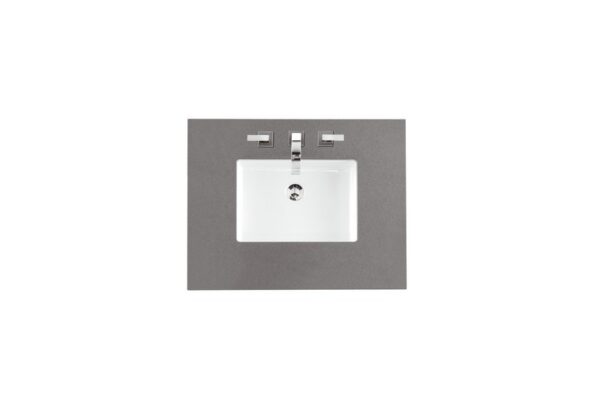 James Martin 301-V30-SL-3GEX Copper Cove Encore 30 Inch Single Vanity in Silver Gray with 3 cm Grey Expo Quartz Top with Sink