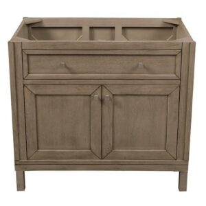 James Martin 305-V36-WWW Chicago 36 Inch Single Vanity in Whitewashed Walnut