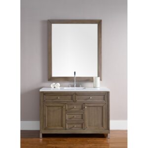 James Martin 305-V48-3WZ Chicago 48 Inch Single Vanity with 3cm White Zeus Quartz Top