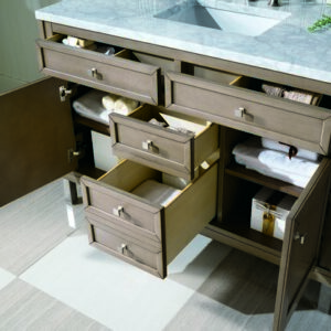 James Martin 305-V48-WWW Chicago 48 Inch Single Vanity in Whitewashed Walnut