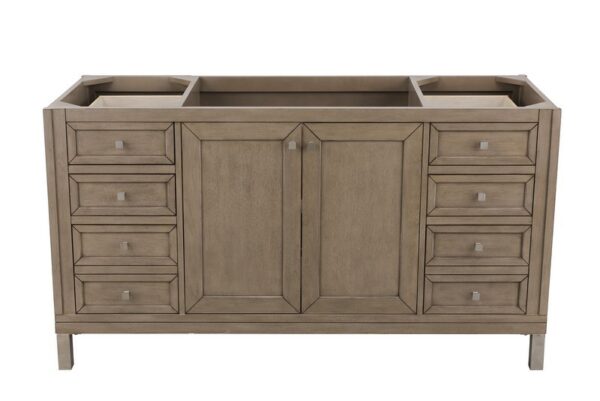 James Martin 305-V60S-WWW Chicago 60 Inch Single Vanity in Whitewashed Walnut