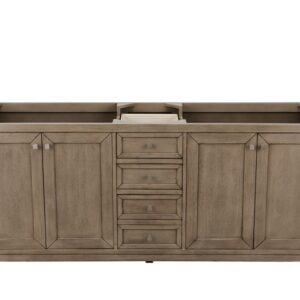 James Martin 305-V72-WWW Chicago 72 Inch Double Vanity in Whitewashed Walnut