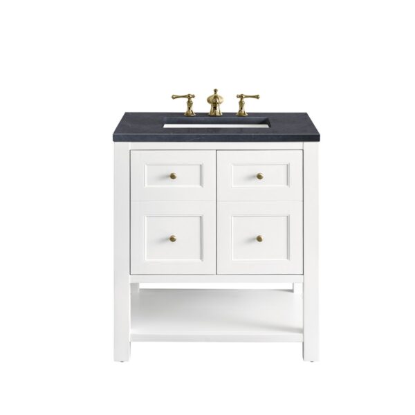 James Martin JM 330-V30 Breckenridge 30 Inch Free-Standing Single Sink Bathroom Vanity with 3 CM Top