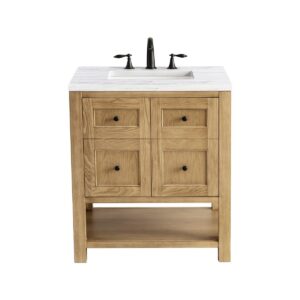 James Martin JM 330-V30 Breckenridge 30 Inch Free-Standing Single Sink Bathroom Vanity with 3 CM Top