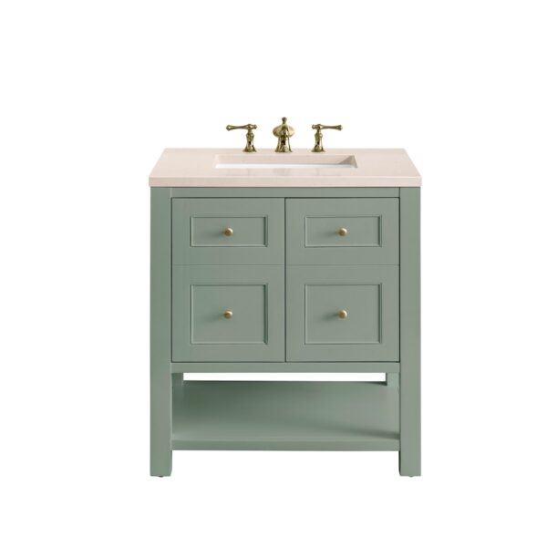 James Martin JM 330-V30 Breckenridge 30 Inch Free-Standing Single Sink Bathroom Vanity with 3 CM Top