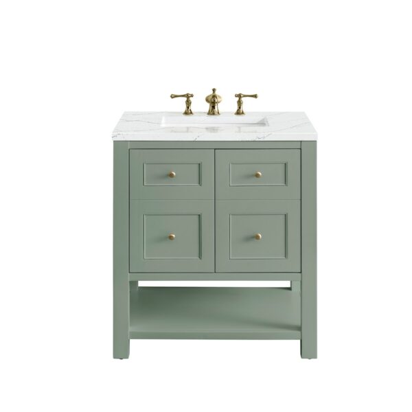 James Martin JM 330-V30 Breckenridge 30 Inch Free-Standing Single Sink Bathroom Vanity with 3 CM Top