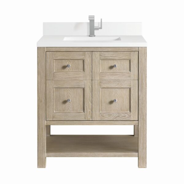 James Martin JM 330-V30 Breckenridge 30 Inch Free-Standing Single Sink Bathroom Vanity with 3 CM Top