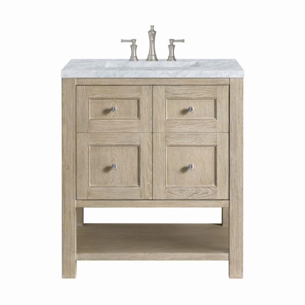 James Martin JM 330-V30 Breckenridge 30 Inch Free-Standing Single Sink Bathroom Vanity with 3 CM Top