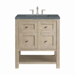 James Martin JM 330-V30 Breckenridge 30 Inch Free-Standing Single Sink Bathroom Vanity with 3 CM Top