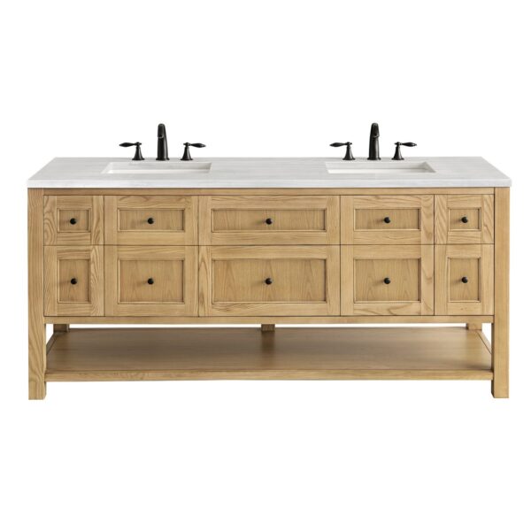 James Martin JM 330-V72 Breckenridge 72 Inch Free-Standing Double Sink Bathroom Vanity with 3 CM Top