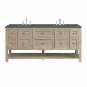 James Martin JM 330-V72 Breckenridge 72 Inch Free-Standing Double Sink Bathroom Vanity with 3 CM Top