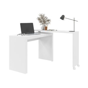 Manhattan Comfort Innovative Calabria Nested Desk in White