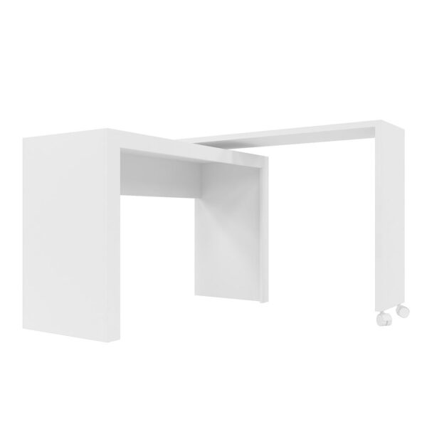 Manhattan Comfort Innovative Calabria Nested Desk in White