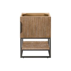 James Martin 388-V24-LTO-MBK Columbia 24 Inch Single Vanity Cabinet in Latte Oak and Matte Black