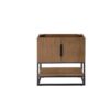 James Martin 388-V31.5-LTO-MBK Columbia 31.5 Inch Single Vanity Cabinet in Latte Oak and Matte Black