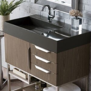 James Martin 388-V36-AGR-BN Columbia 36 Inch Single Vanity in Ash Gray