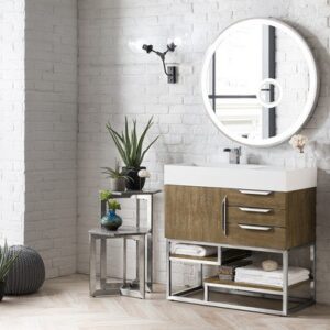 James Martin 388-V36-LTO-BN Columbia 36 Inch Single Vanity in Latte Oak