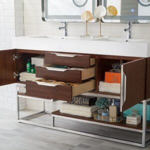 James Martin 388-V59D-CFO-BN Columbia 59 Inch Double Vanity in Coffee Oak