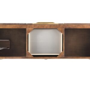 James Martin 388-V59D-CFO-RG Columbia 59 Inch Double Vanity in Coffee Oak, Radiant Gold