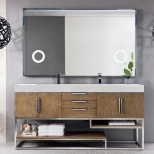 James Martin 388-V72D-LTO-BN Columbia 72 Inch Double Vanity in Latte Oak