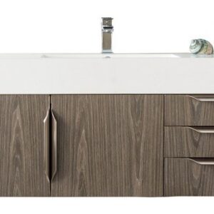 James Martin 389-V48-AGR-A Mercer Island 48 Inch Single Vanity in Ash Gray